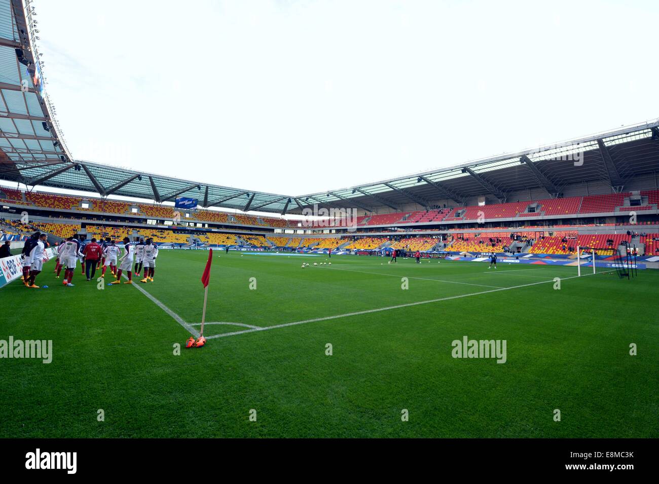 Stade Le Mans, Le Mans, France. 10th Oct, 2014. U23 International football. Euro 2015 Qualification match between France and Sweden. The MMArena at match time Credit:  Action Plus Sports/Alamy Live News Stock Photo