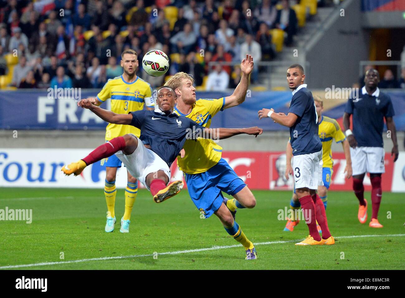 Stade Le Mans, Le Mans, France. 10th Oct, 2014. U23 International football. Euro 2015 Qualification match between France and Sweden. Anthony Martial (fra) Credit:  Action Plus Sports/Alamy Live News Stock Photo