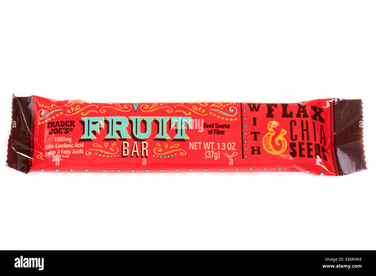 Trader Joe's Fruit Bar with Flax and Chia Seeds Stock Photo Alamy