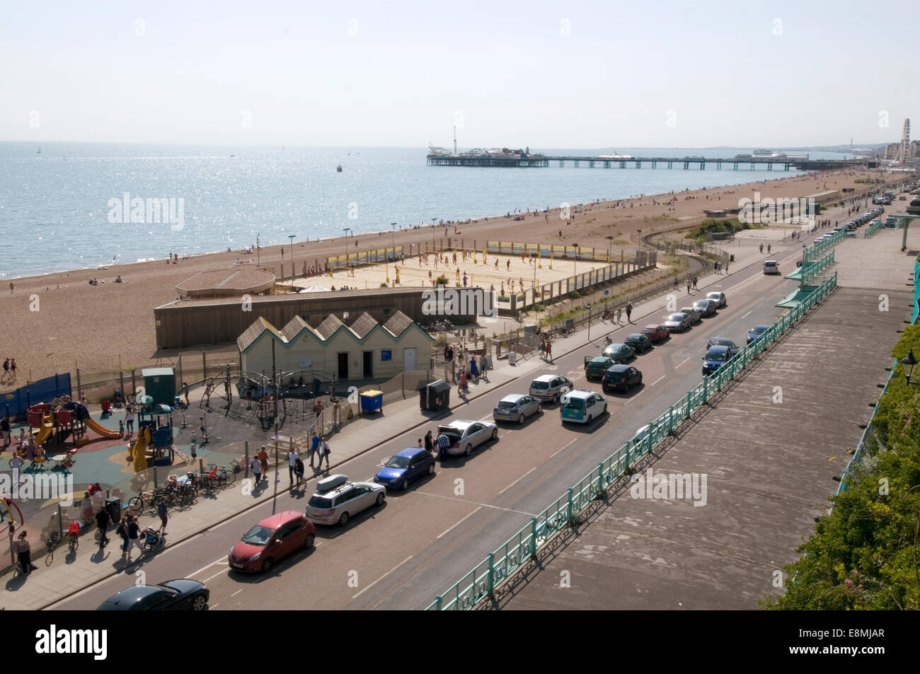 madeira drive brighton beach uk beaches Stock Photo