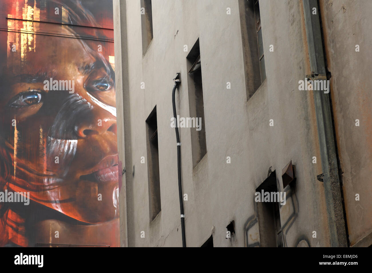 Hosier Lane, Melbourne in Australia is where street artists are allowed