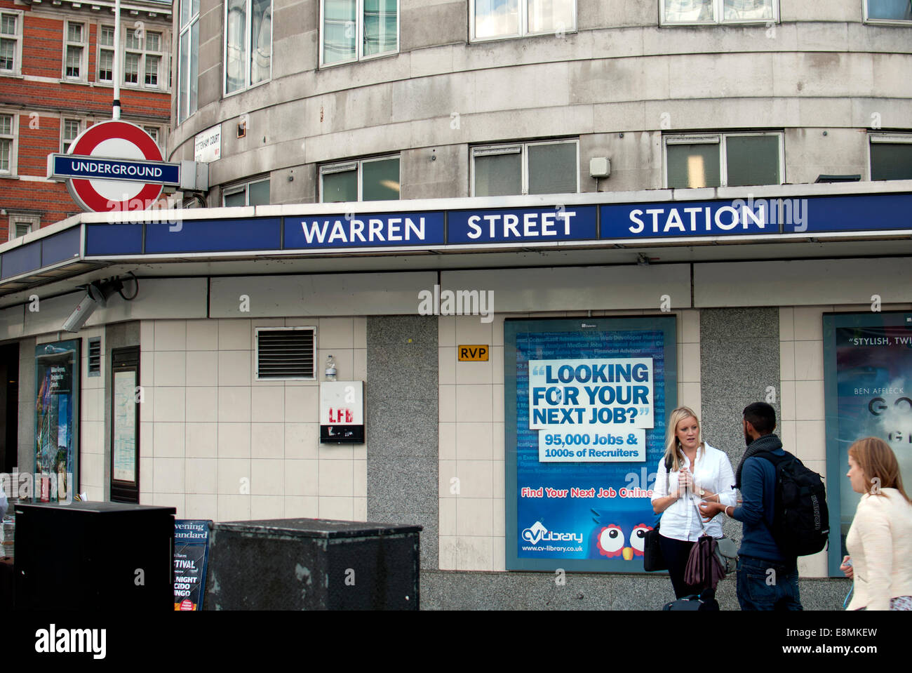 Warren Street Underground station, London, UK Stock Photo