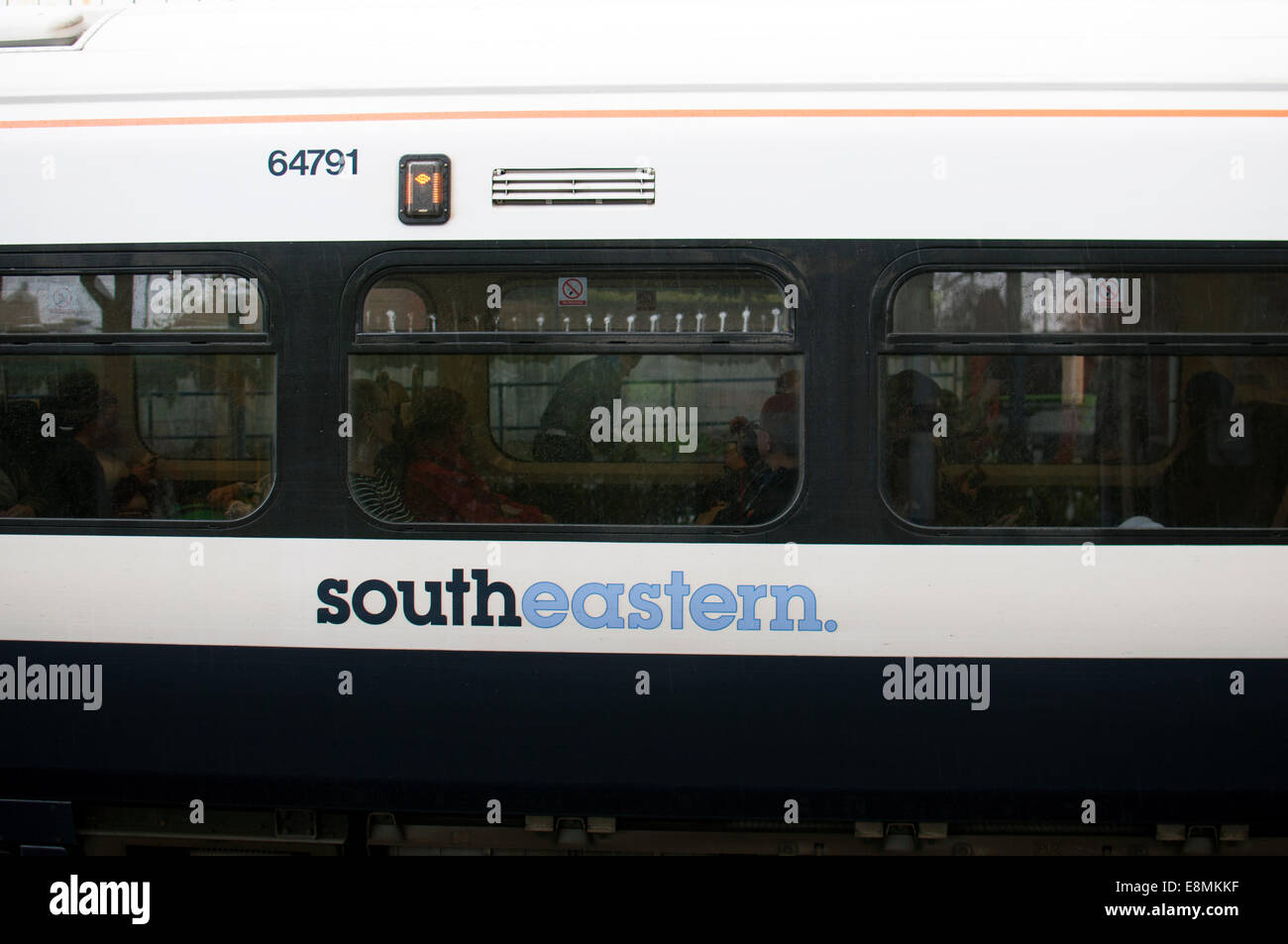 South Eastern train at Beckenham Junction station, South London, UK Stock Photo