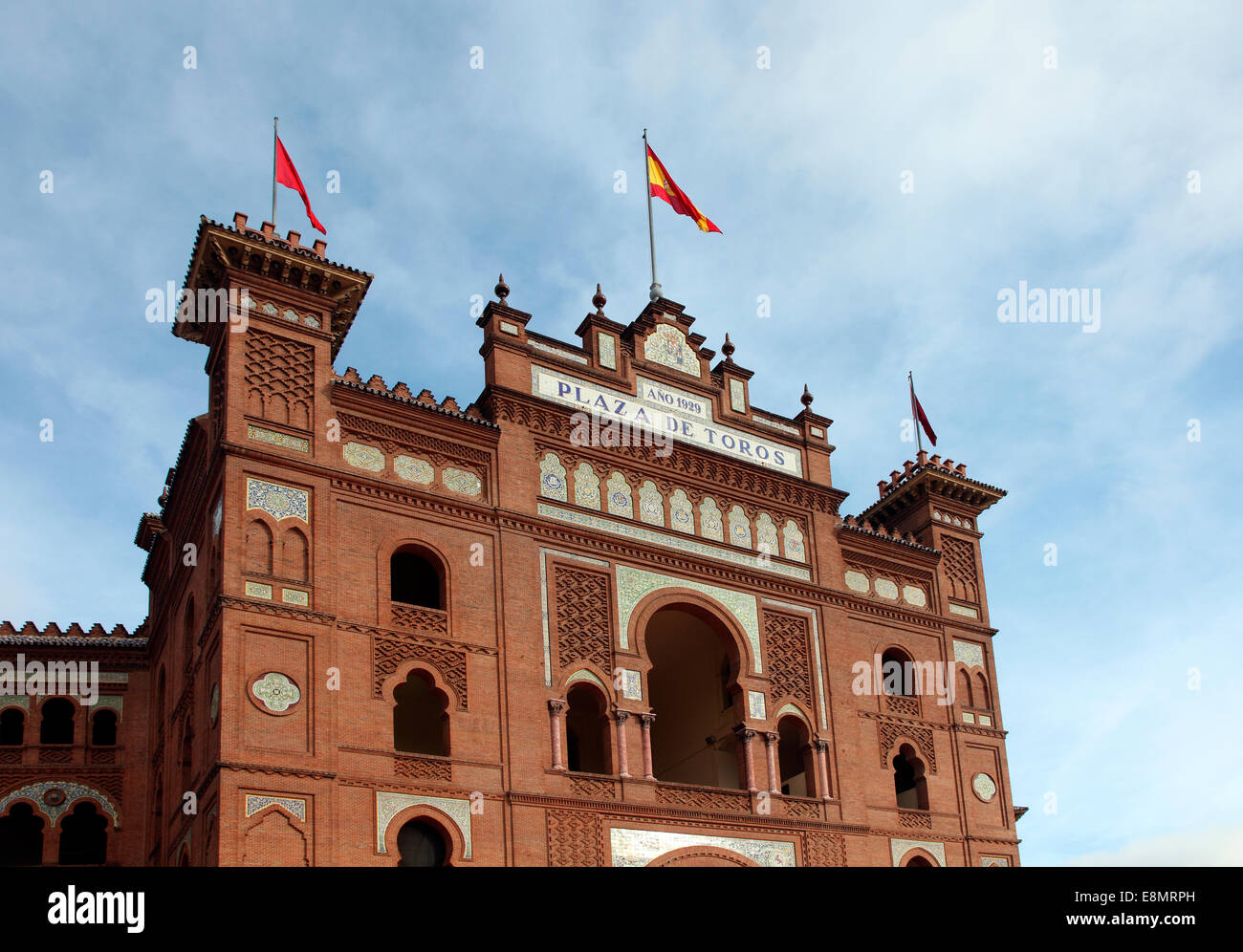 Madrid bull ring Plaza de Toros. Stock Photo