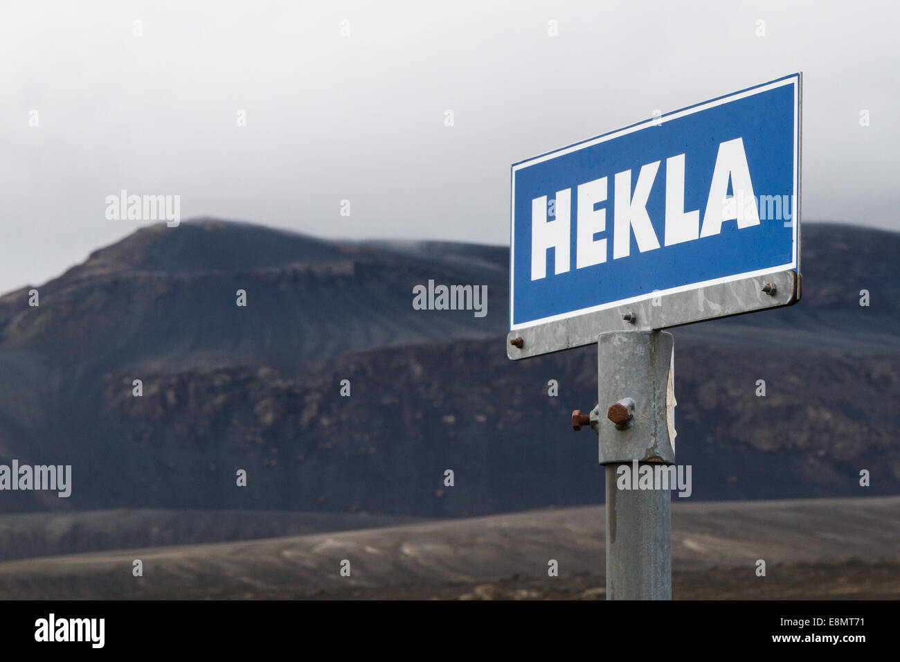 Vulcano Hekla in southern iceland Stock Photo
