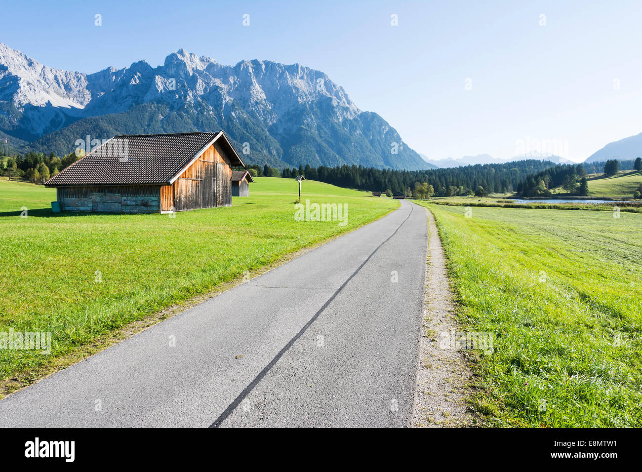 Landscape in the Karwendel Mountains Stock Photo