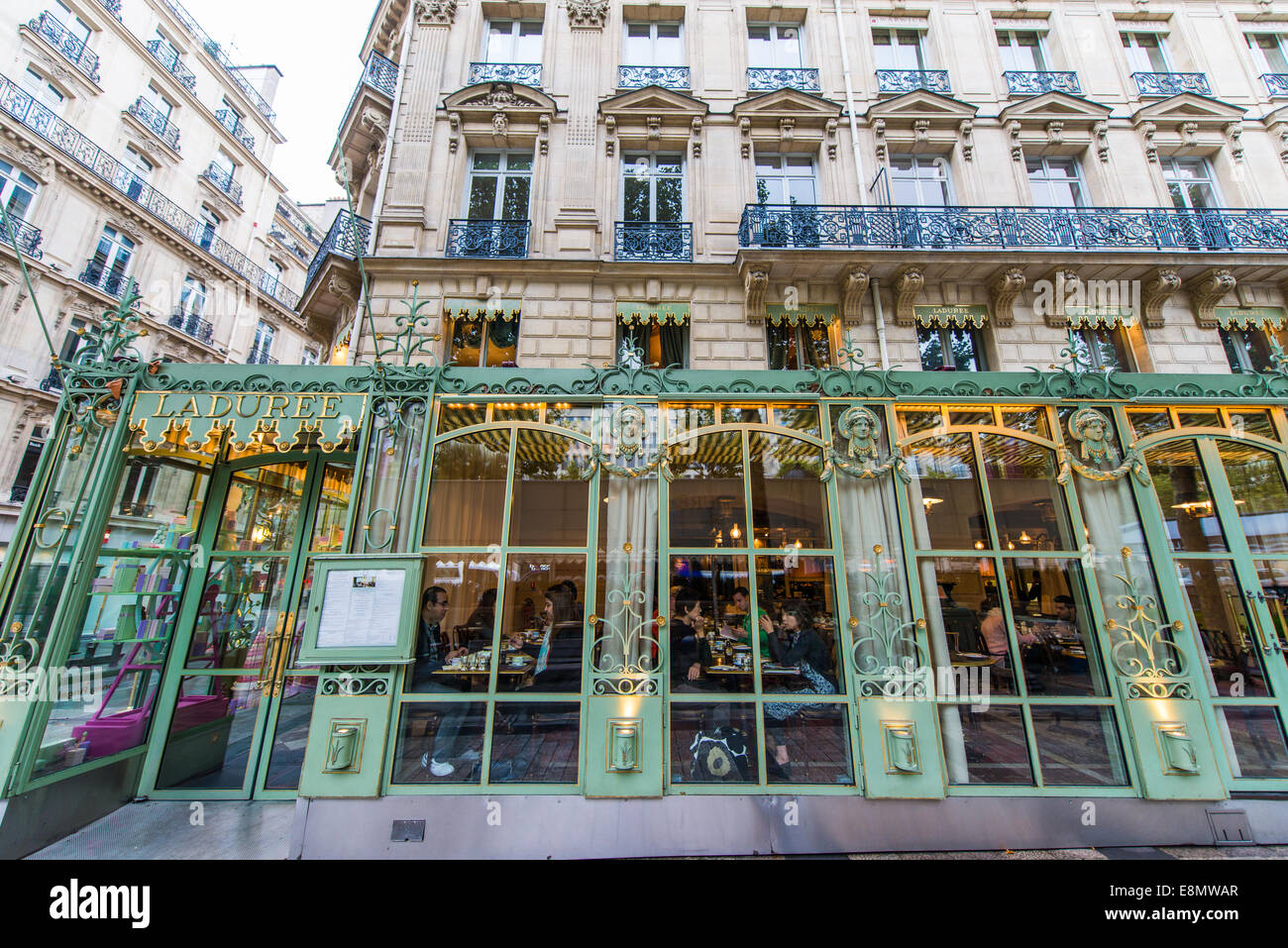 Ladurée shop front on the Champs-Élysées, Paris, France Stock Photo - Alamy