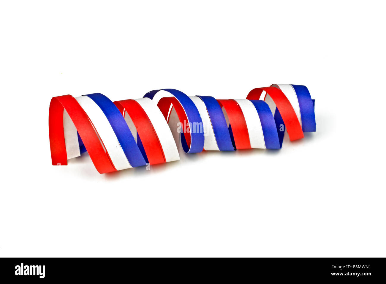 Serpentine curl from the dutch national flag Stock Photo