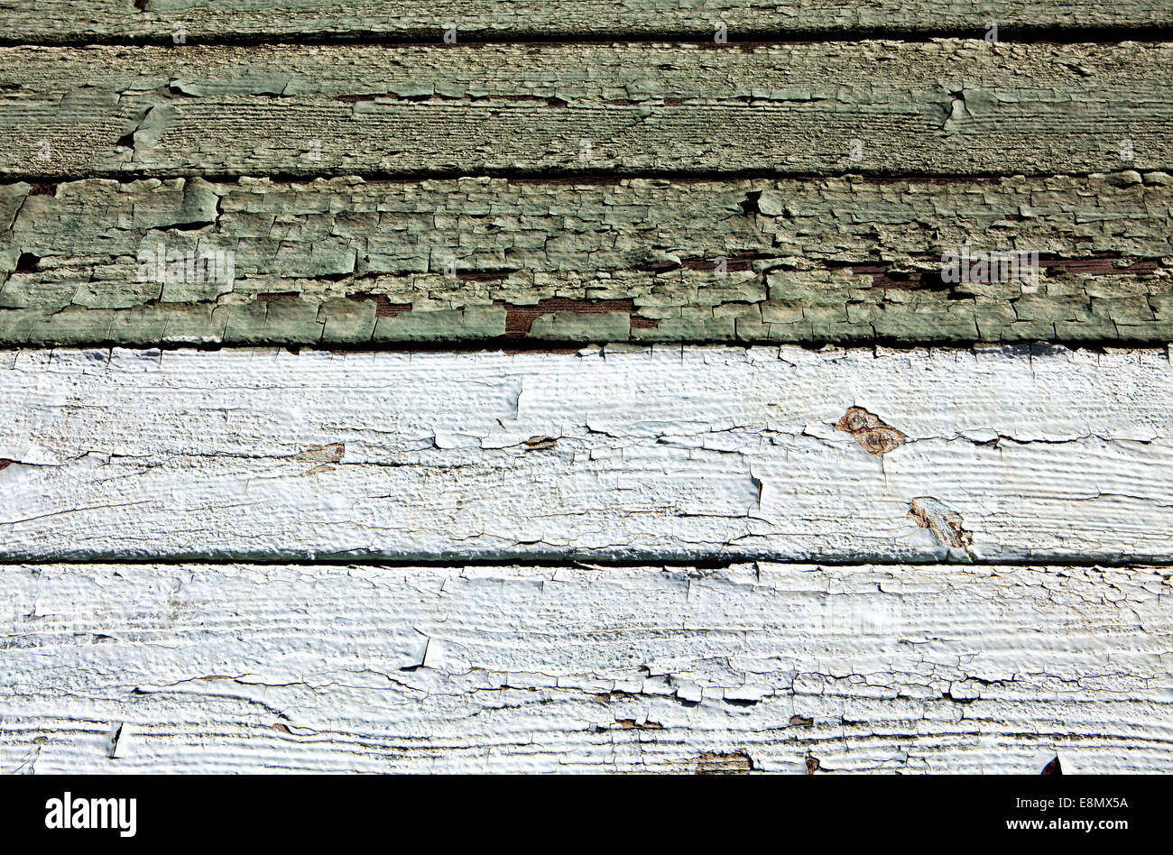 Paint peeling off a wood surface, Stock Photo