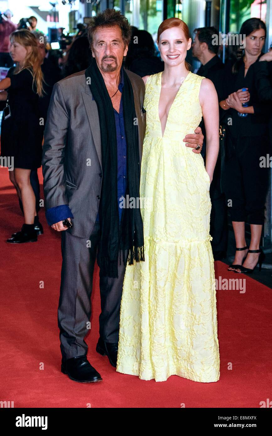 Jessica Chastain and Al Pacino attends the THE UK PREMIERE OF SALOMÉ