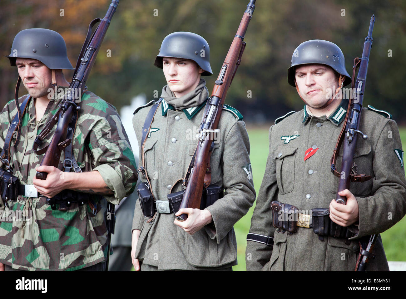 ww2 reenactment german nazi soldiers
