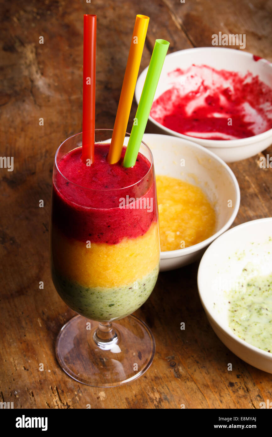 Healthy smoothie from fresh fruits, perfect breakfast Stock Photo - Alamy