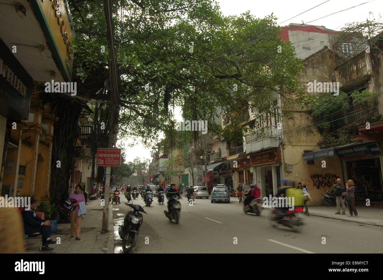 Hanoi street Stock Photo