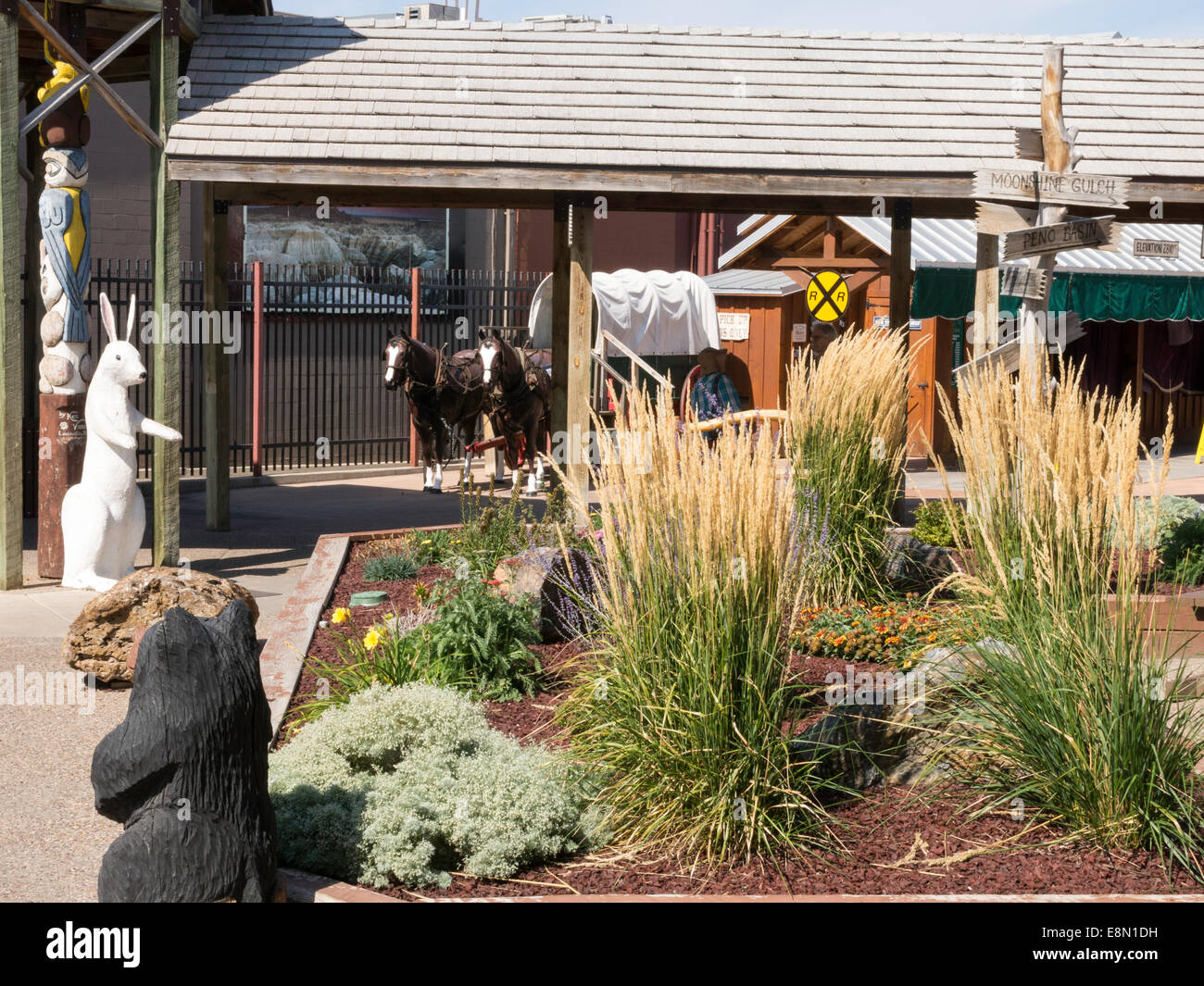 Wall Drug Backyard, South Dakota, USA Stock Photo Alamy