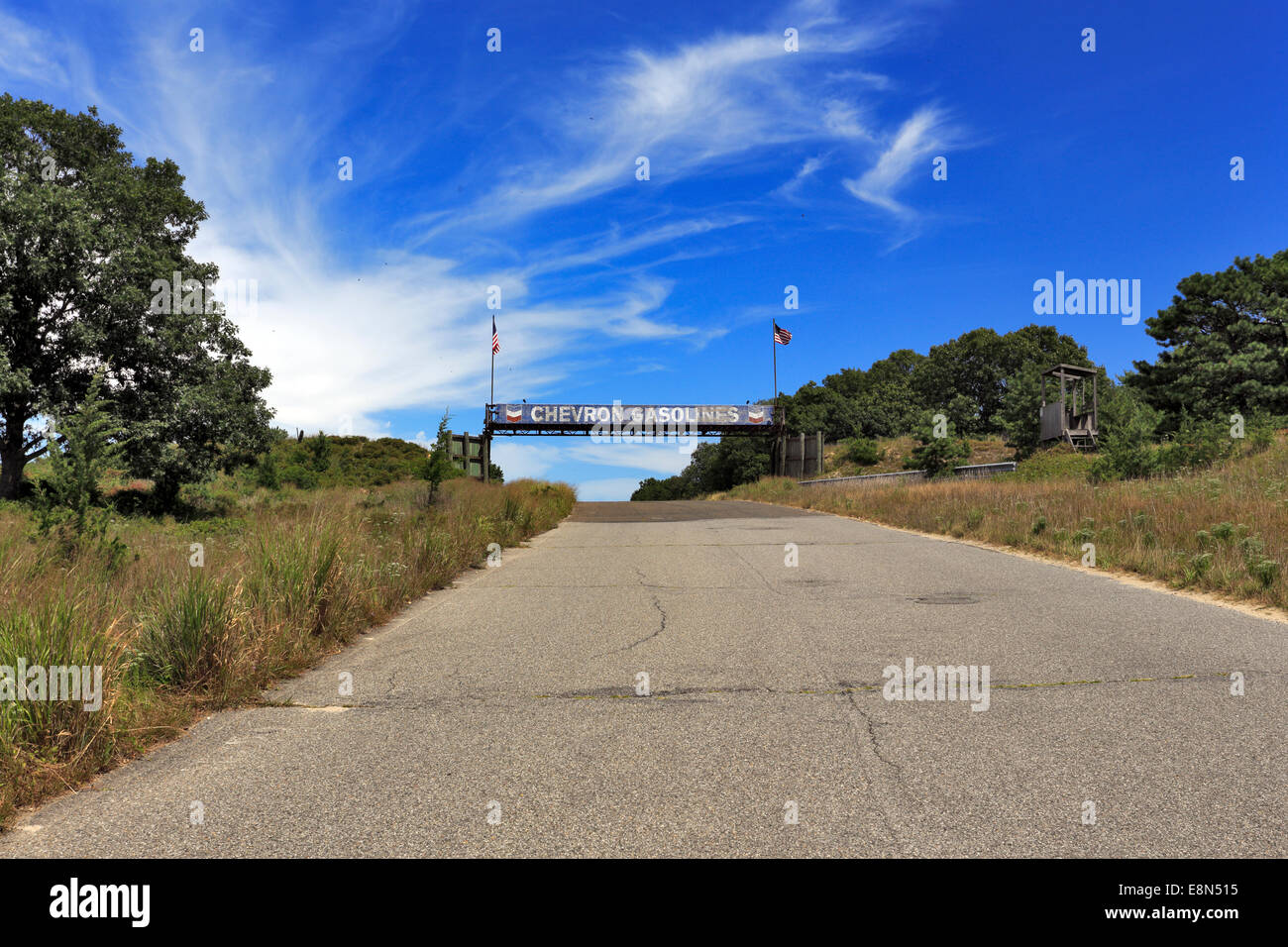 Abandoned racetrack Bridgehampton Race Circuit Long Island New York
