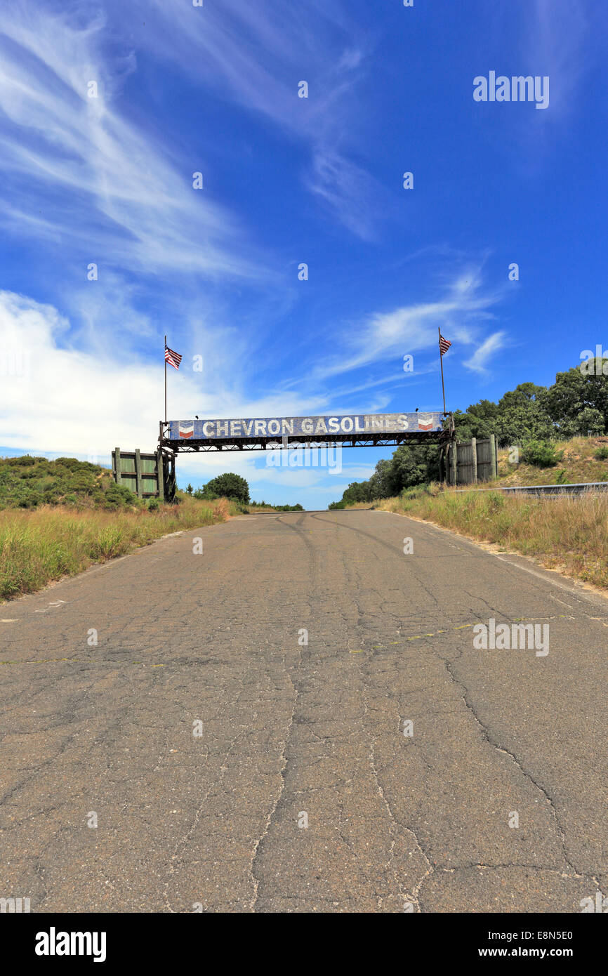 Abandoned racetrack Bridgehampton Race Circuit Long Island New York
