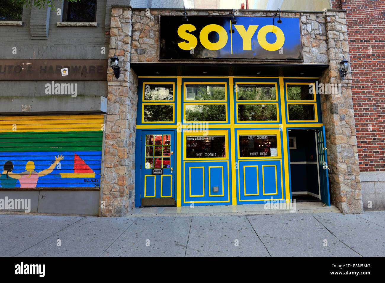 Bar on Main St. Yonkers New York Stock Photo Alamy