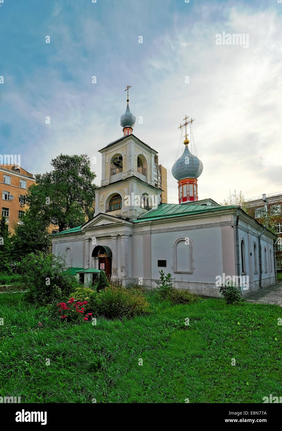 Russian orthodox church of Saint martyr Blaise in Moscow near Arbat