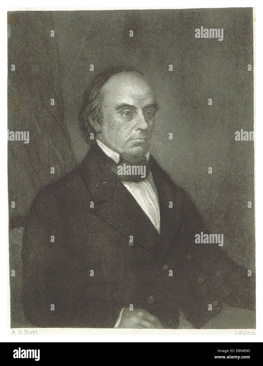 NH1856 Daniel Webster by A.G. Hoyt Stock Photo