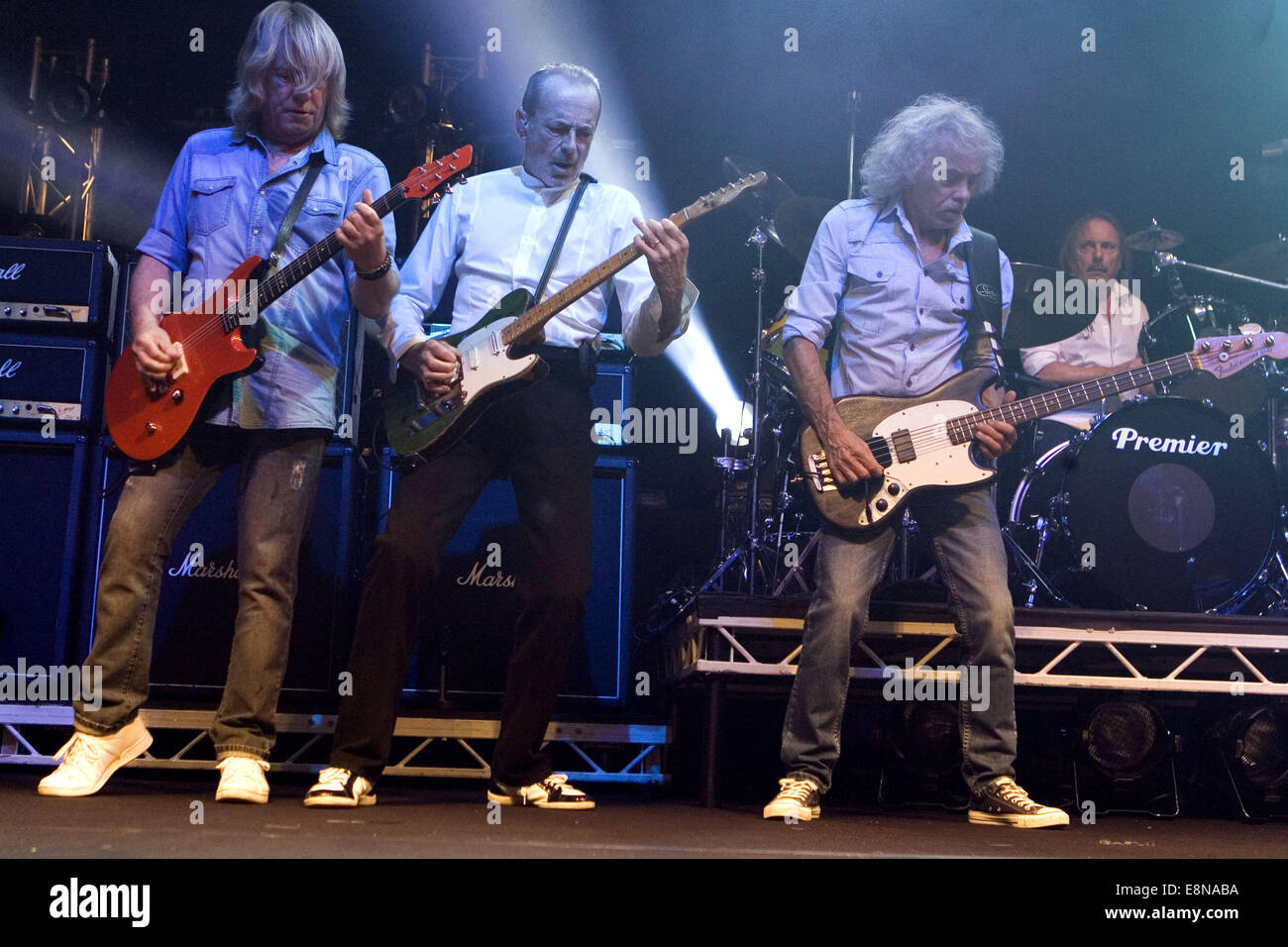 Status Quo performing live on stage at the O2 Academy Glasgow Featuring