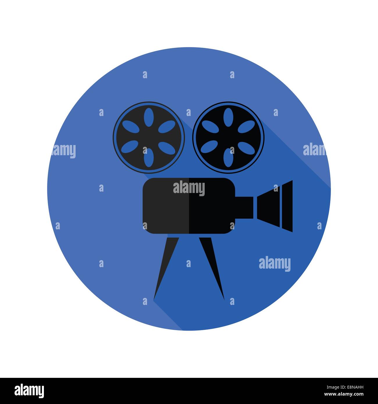 Retro cinema camera and tripod Cut Out Stock Images & Pictures