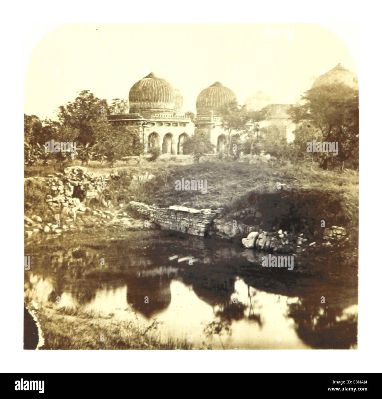 WELD 1862 in India pg046 (007 Tombs of the Ancient Kings of Golconda. No. 6) Stock Photo