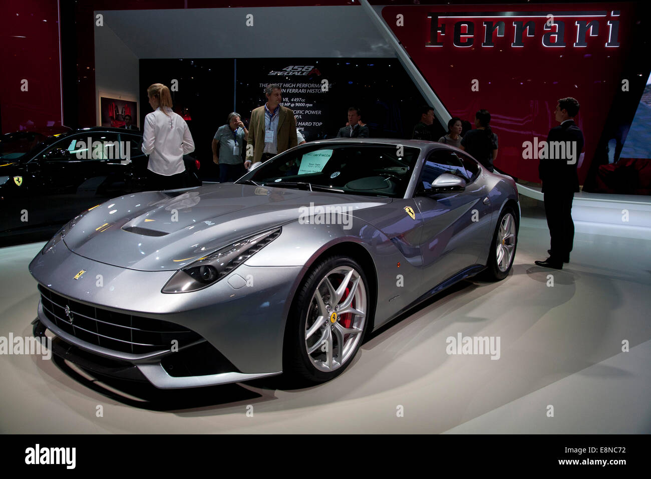 Ferrari Berlinetta Paris Motor Show Mondial de l'Automobile 2014 Stock Photo