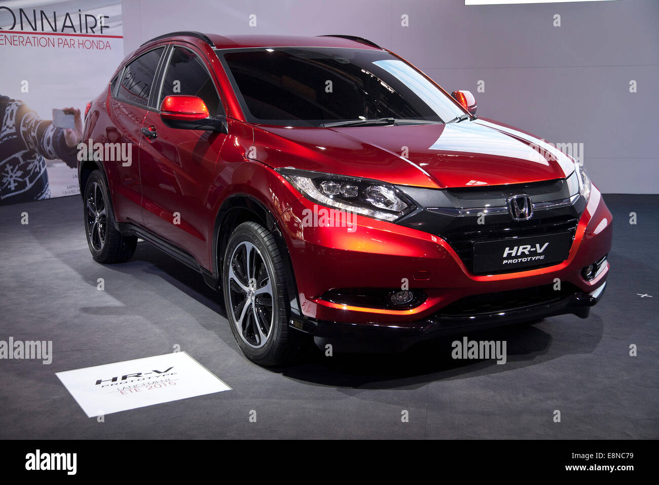 Honda HR-V prototype Paris Motor Show Mondial de l'Automobile 2014 Stock Photo