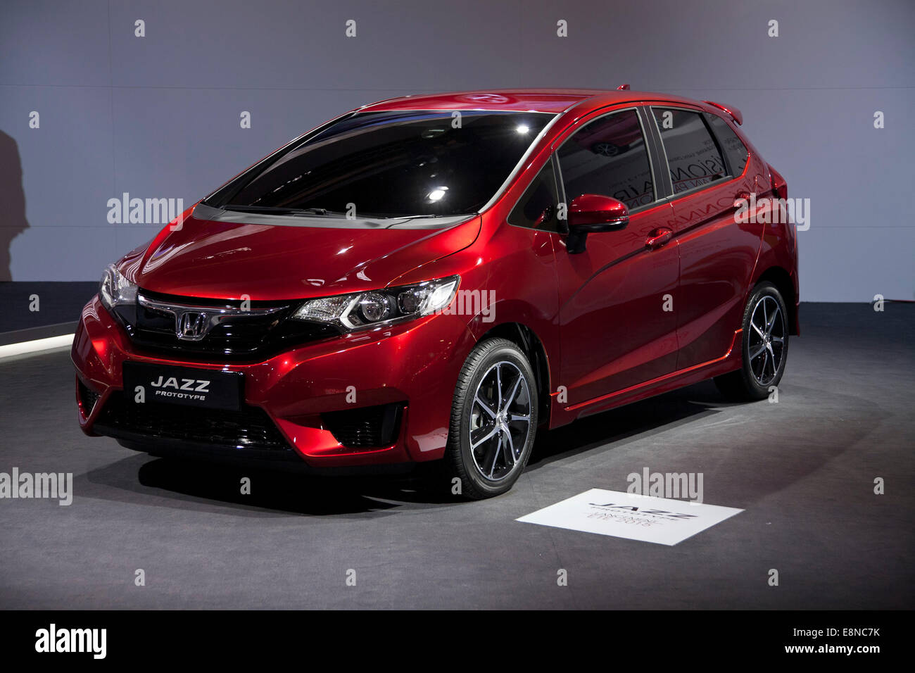 Honda Jazz prototype Paris Motor Show Mondial de l'Automobile 2014 Stock Photo
