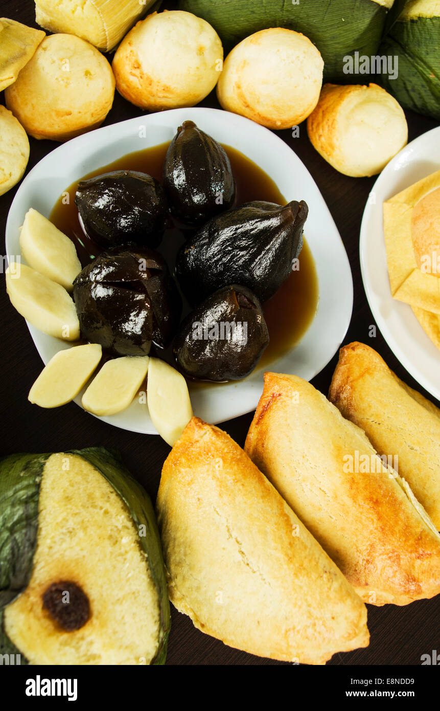 Traditional ecuadorian desserts Stock Photo Alamy