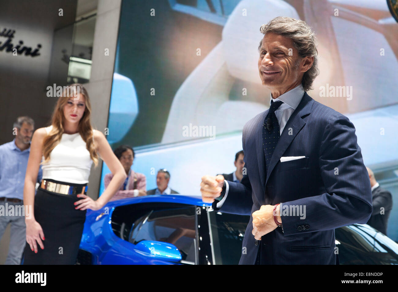 Lamborghini President and CEO Stephan Winkelmann Paris Motor Show Mondial de l'Automobile 2014