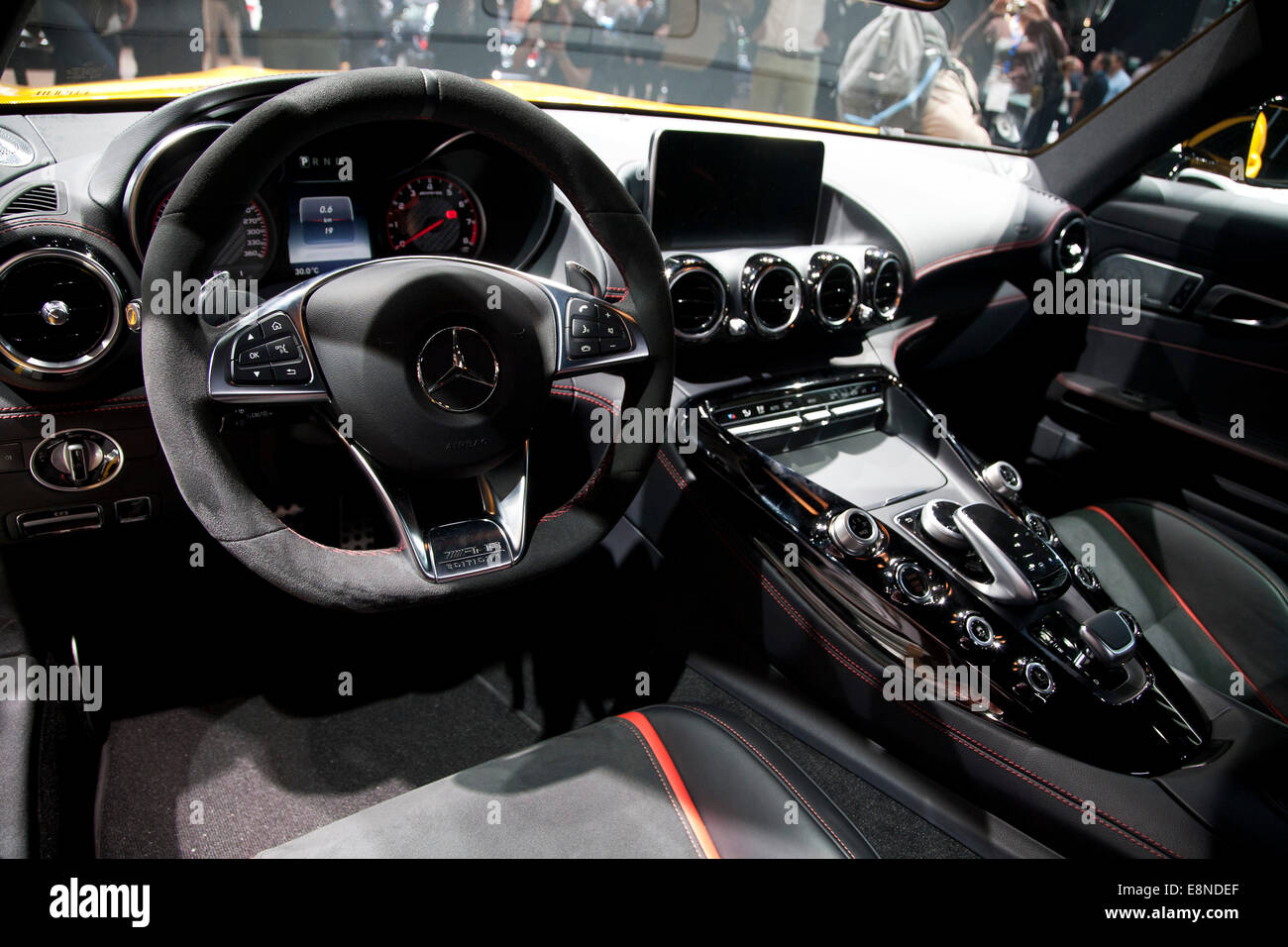 Mercedes AMG GT Paris Motor Show Mondial de l'Automobile 2014 Stock Photo