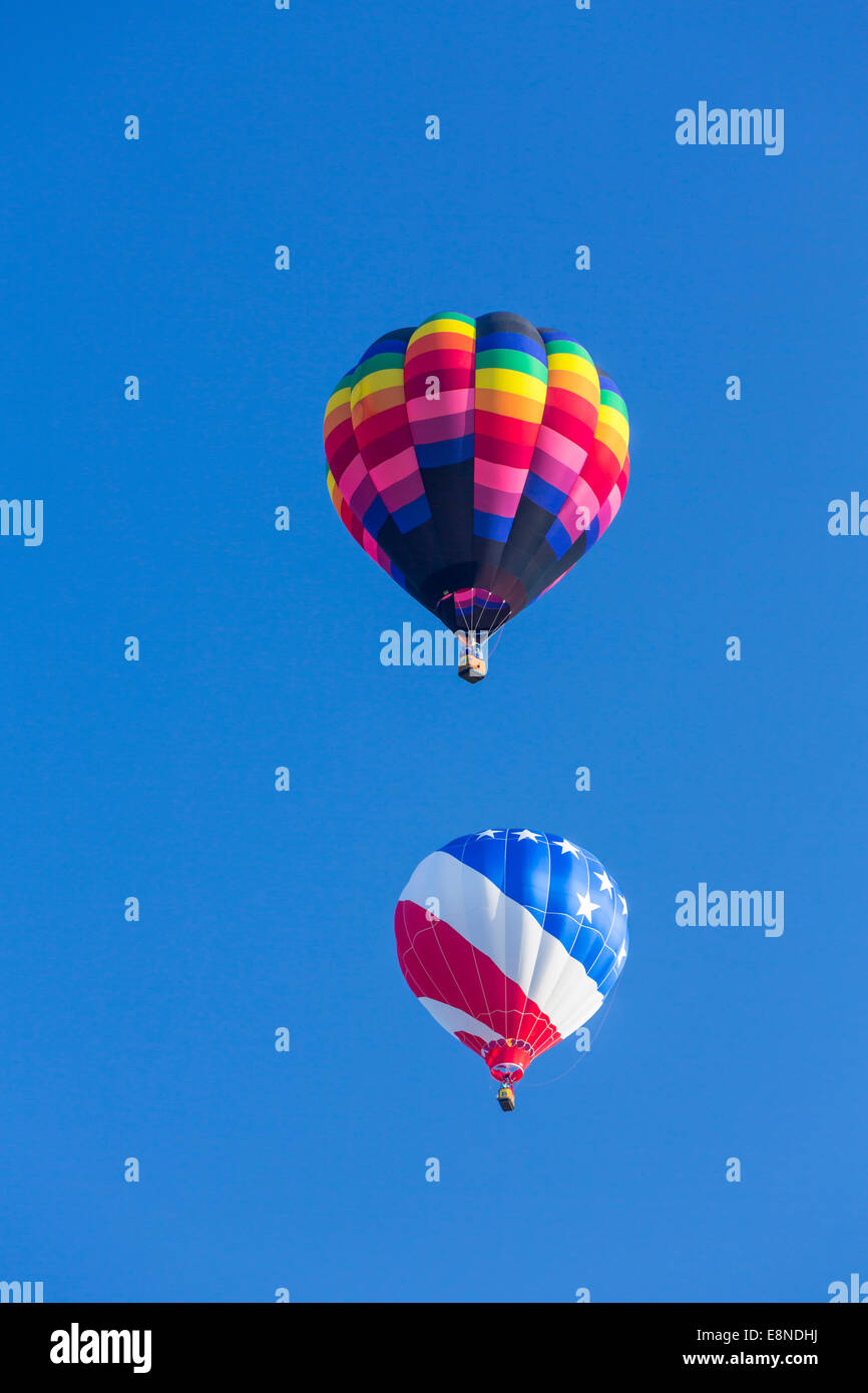 Hot air balloons at the 2014 National Balloon Classic in Indianola ...