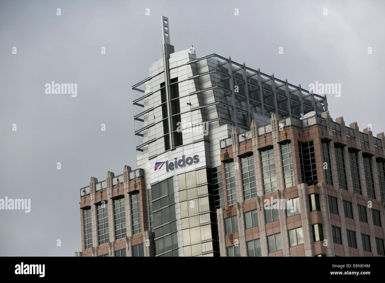 The headquarters of government contractor Leidos in Reston, Virginia on
