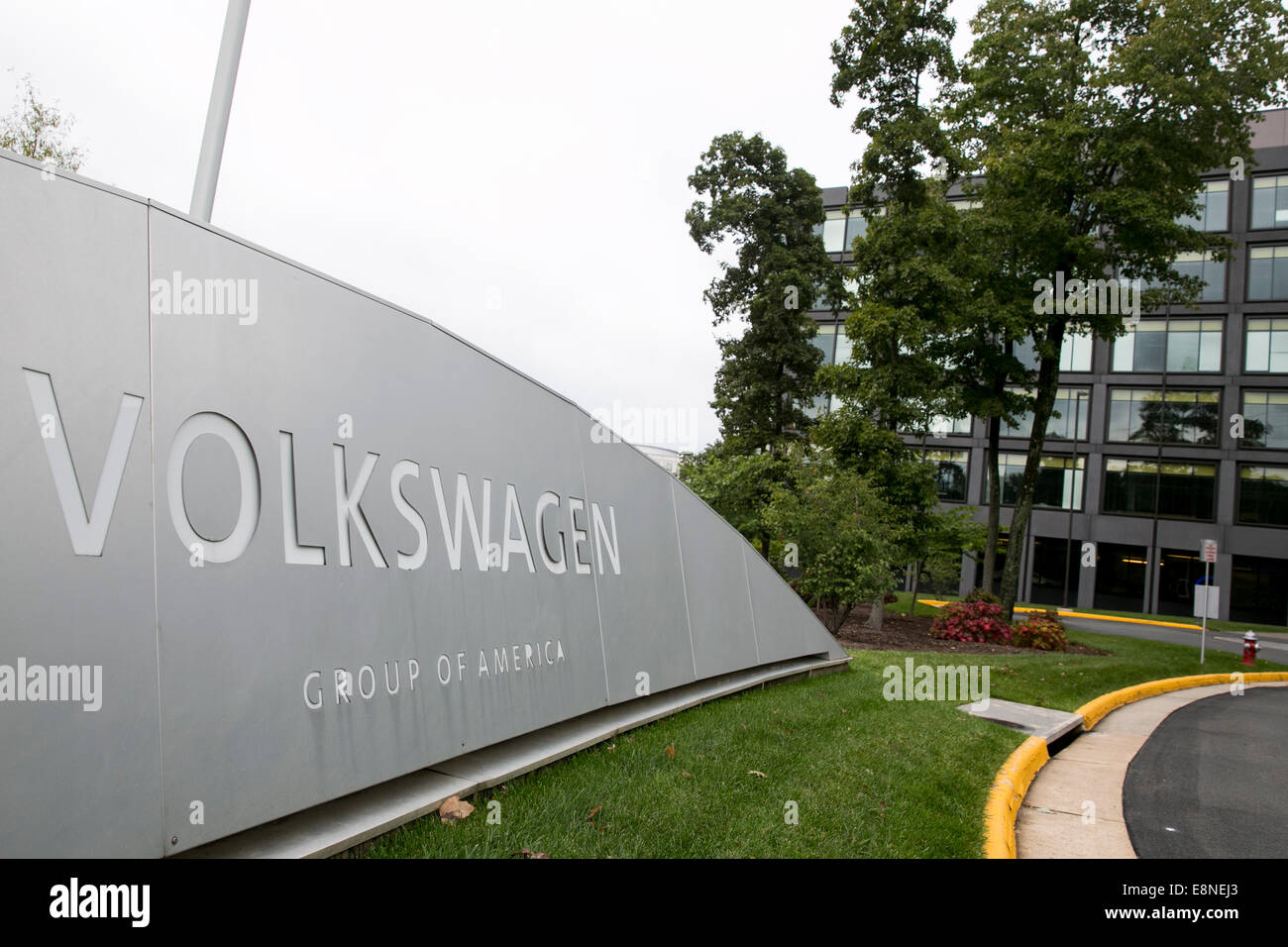 The headquarters of the Volkswagen Group Of America in Reston, Virginia on October 11, 2014. Stock Photo