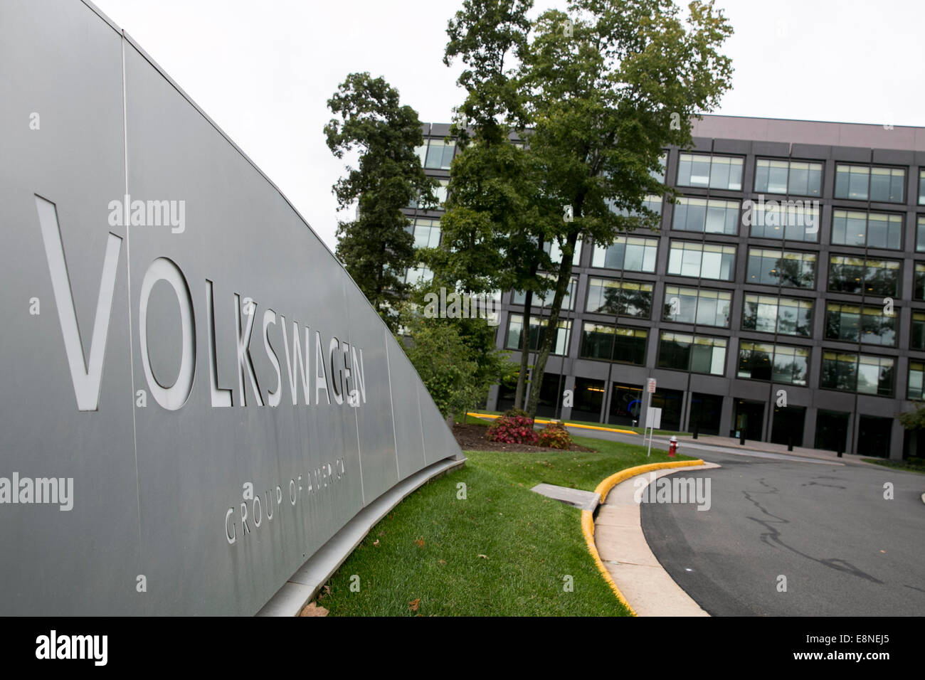 The headquarters of the Volkswagen Group Of America in Reston, Virginia on October 11, 2014. Stock Photo