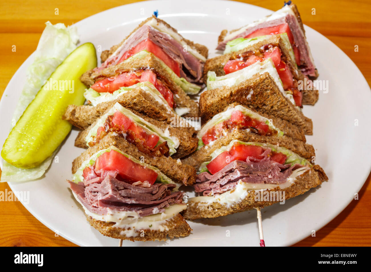 Beef sandwich at the beach hires stock photography and images Alamy