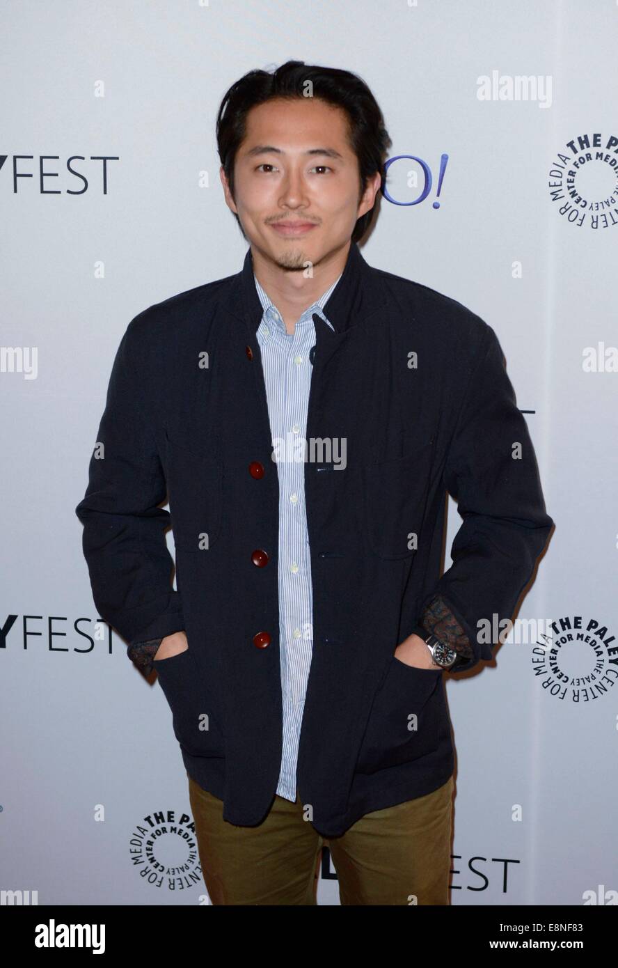 New York, NY, USA. 11th Oct, 2014. Steven Yeun at arrivals for THE