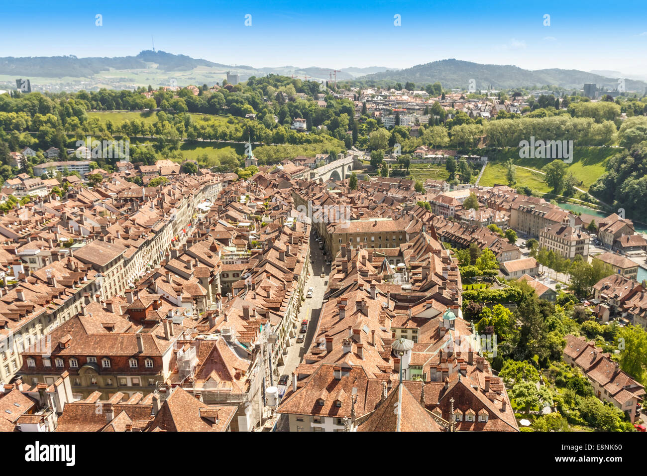 Beautiful old town Bern city, capital of Switzerland Stock Photo