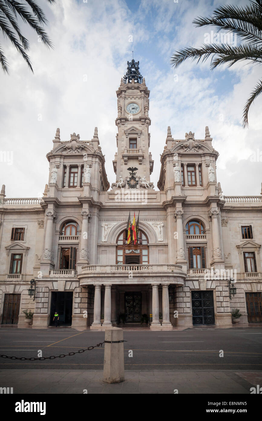 City Hall, Valencia Stock Photo Alamy
