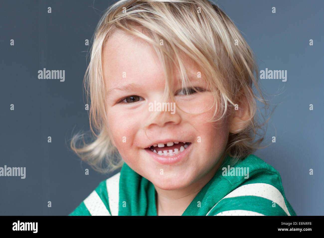 Toddler boy smiling portrait Stock Photo