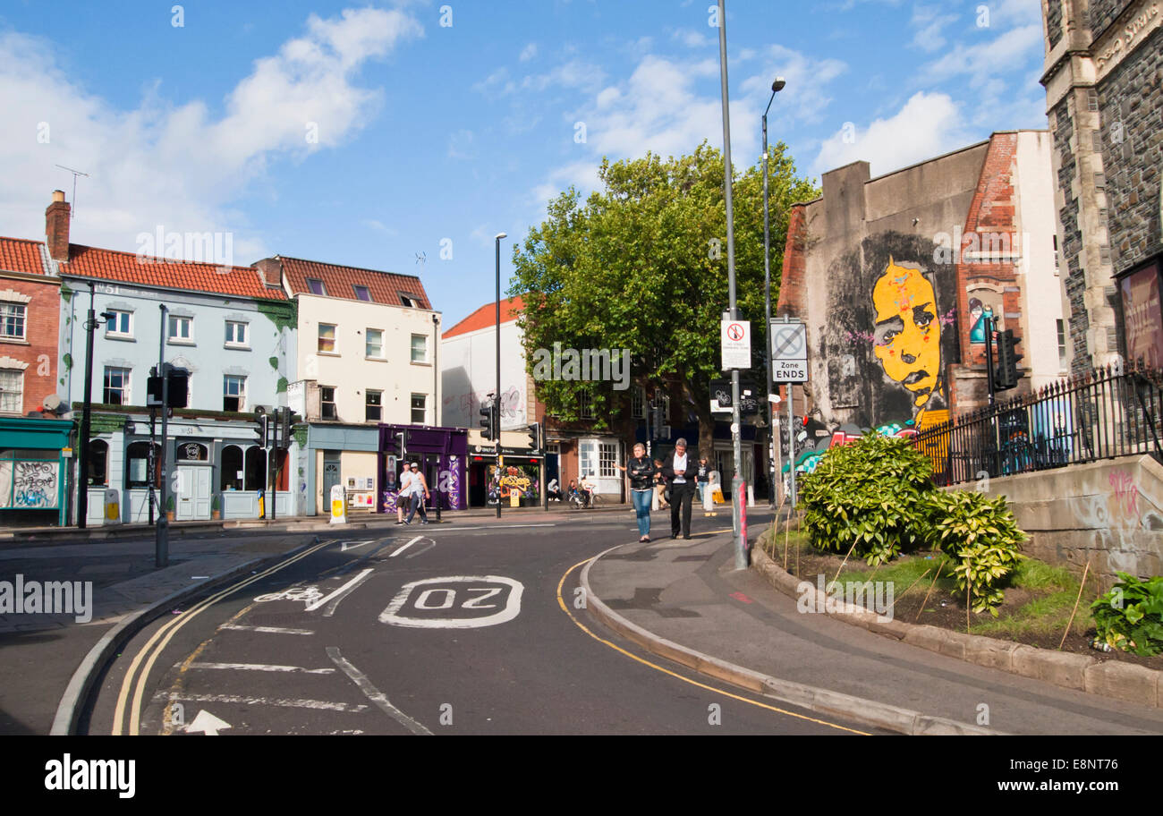 Stokes Croft Bristol Center england Stock Photo Alamy