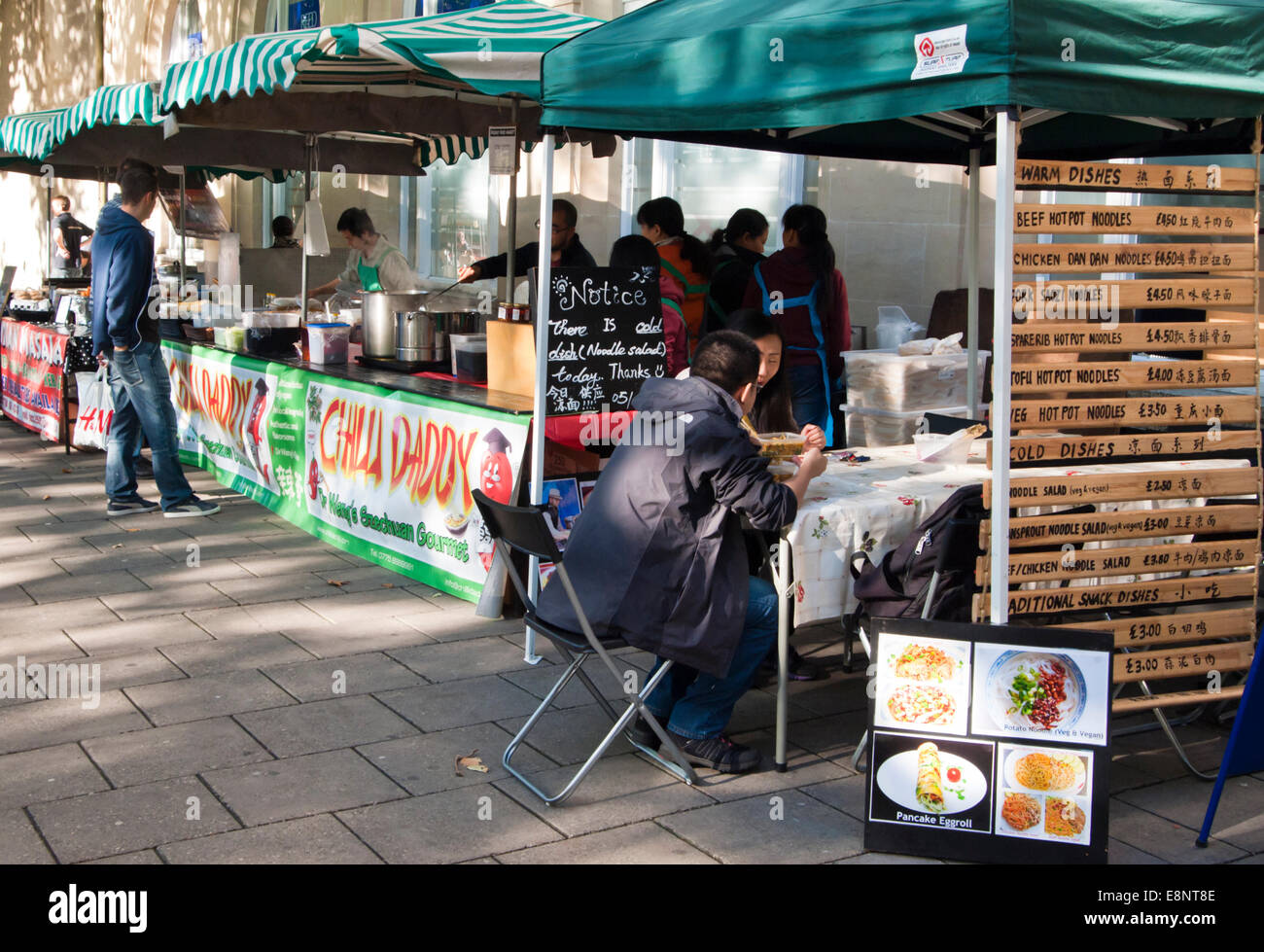 Bristol City Center England UK Wine Street food vendors Stock Photo - Alamy