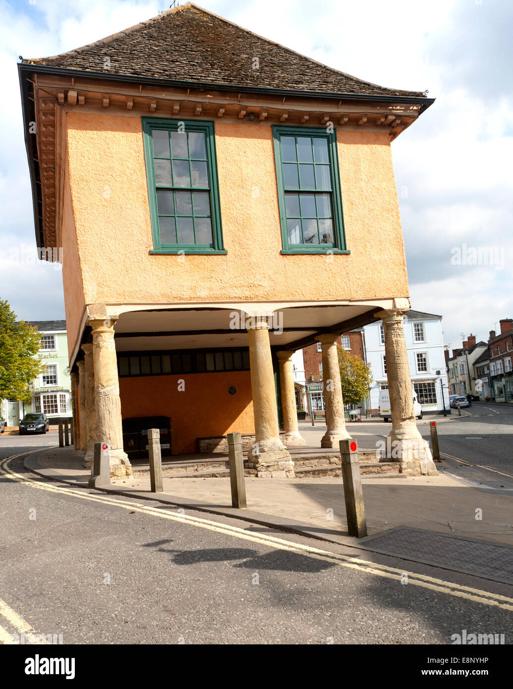 Seventeenth century Market Hall building in the market place of Faringdon, Oxfordshire, England, UK Stock Photo
