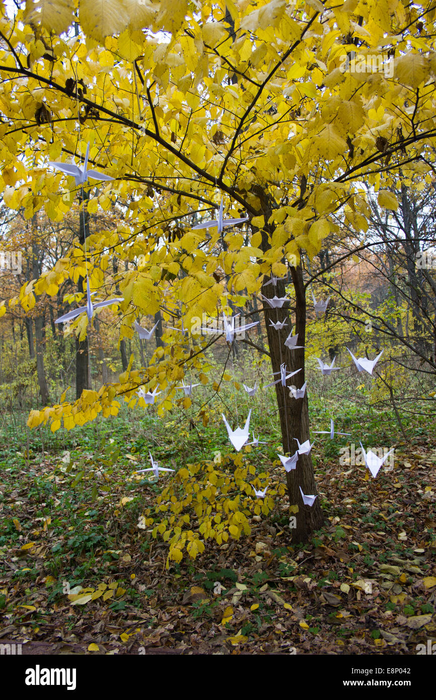 paper crane tree