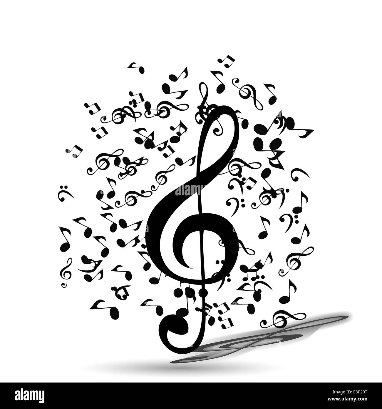 Abstract Music Background. Vector Illustration for your Design Stock