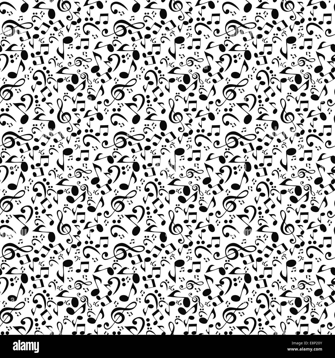 Abstract Music Seamless Pattern Background. Vector Illustration. Stock Photo