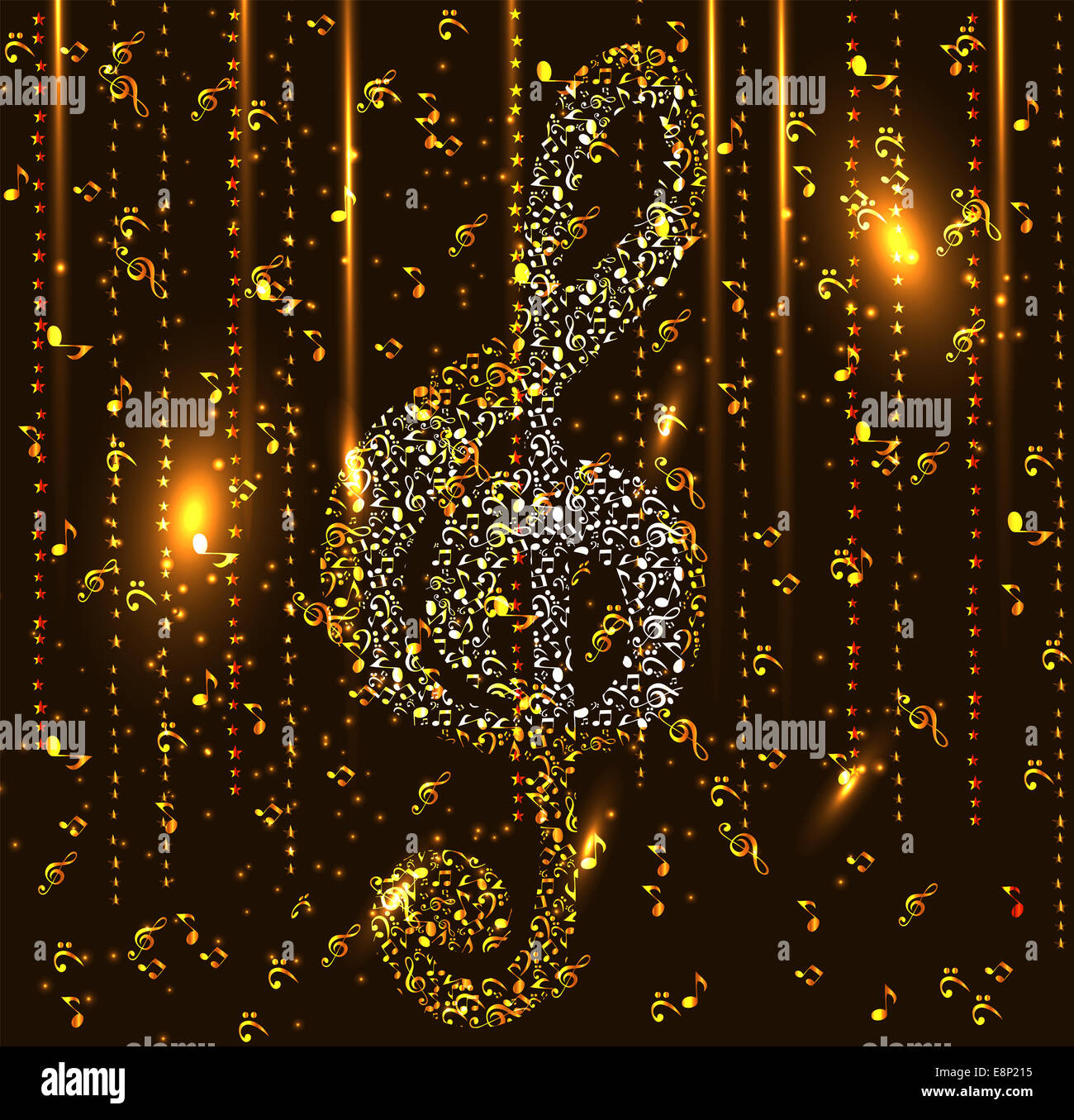 Abstract Music Background. Vector Illustration for your Design Stock