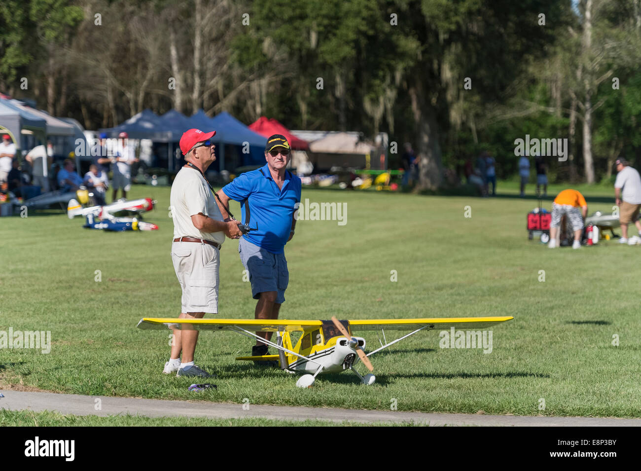 Remote Controlled Plane Flying Club Stock Photo Alamy