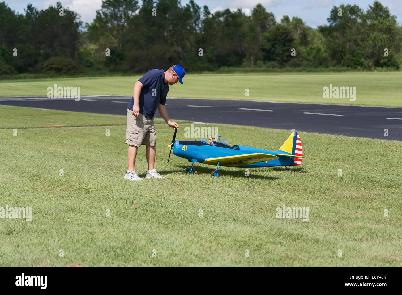 Remote Controlled Plane Flying Club Stock Photo Alamy